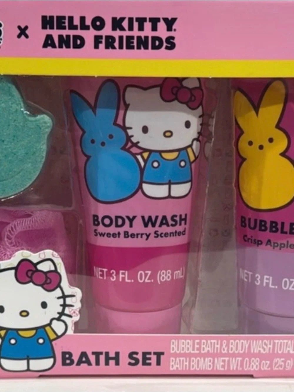 Peeps x Hello Kitty & Friends Bath Set NEW Sweet Berry & Apple